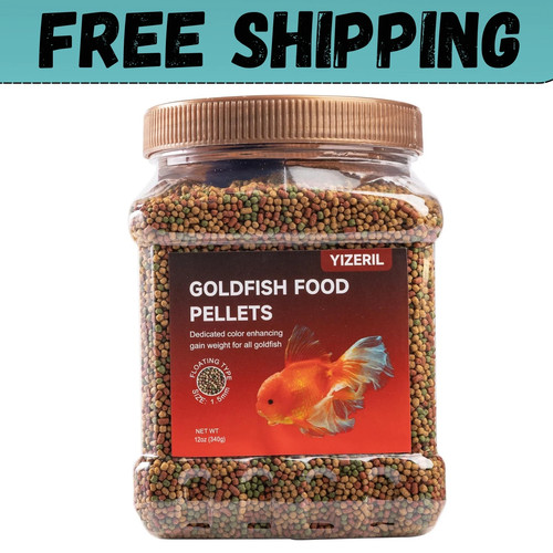 Floating goldfish food - floating, pellets